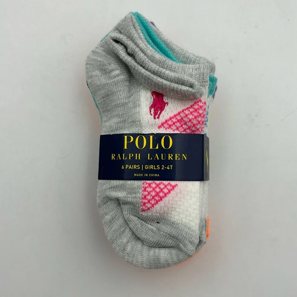 Polo Ralph Lauren Toddler Low Cut Socks 6 Pairs